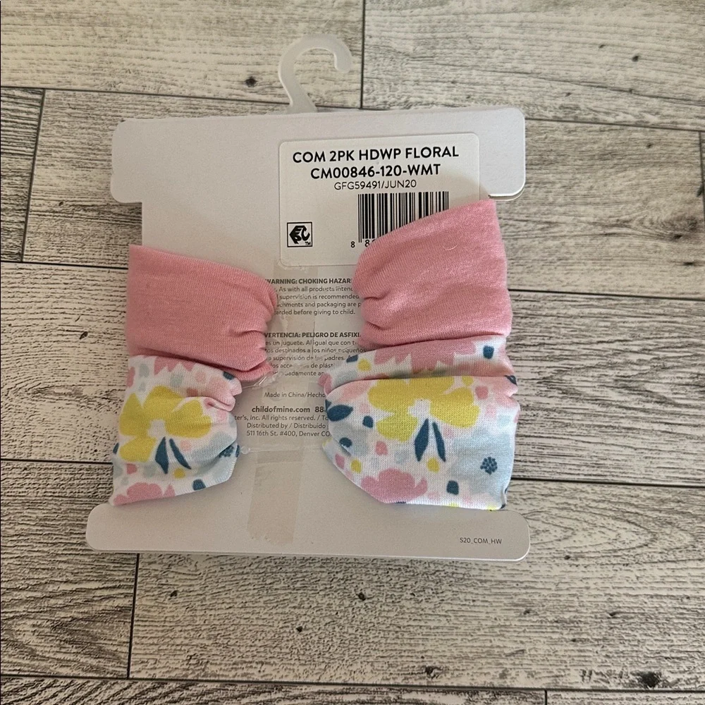 🌵3/$15 Child of Mine Pink and White Floral Headwrap Set ( see description)